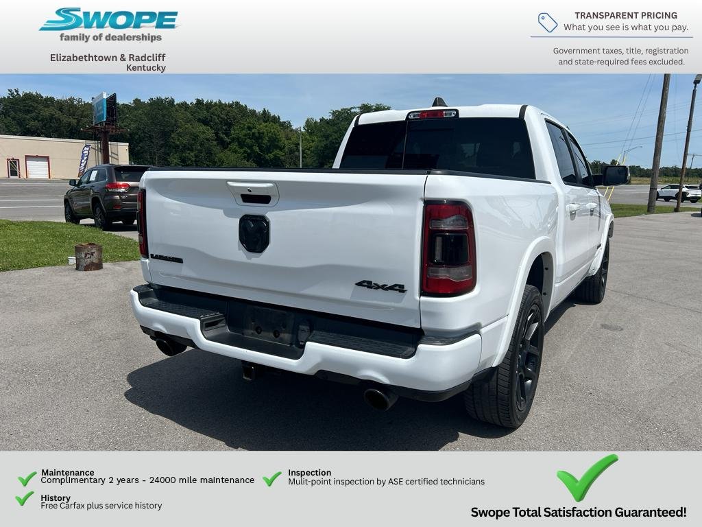 Used 2020 Bright White Clearcoat Ram Laramie image 6