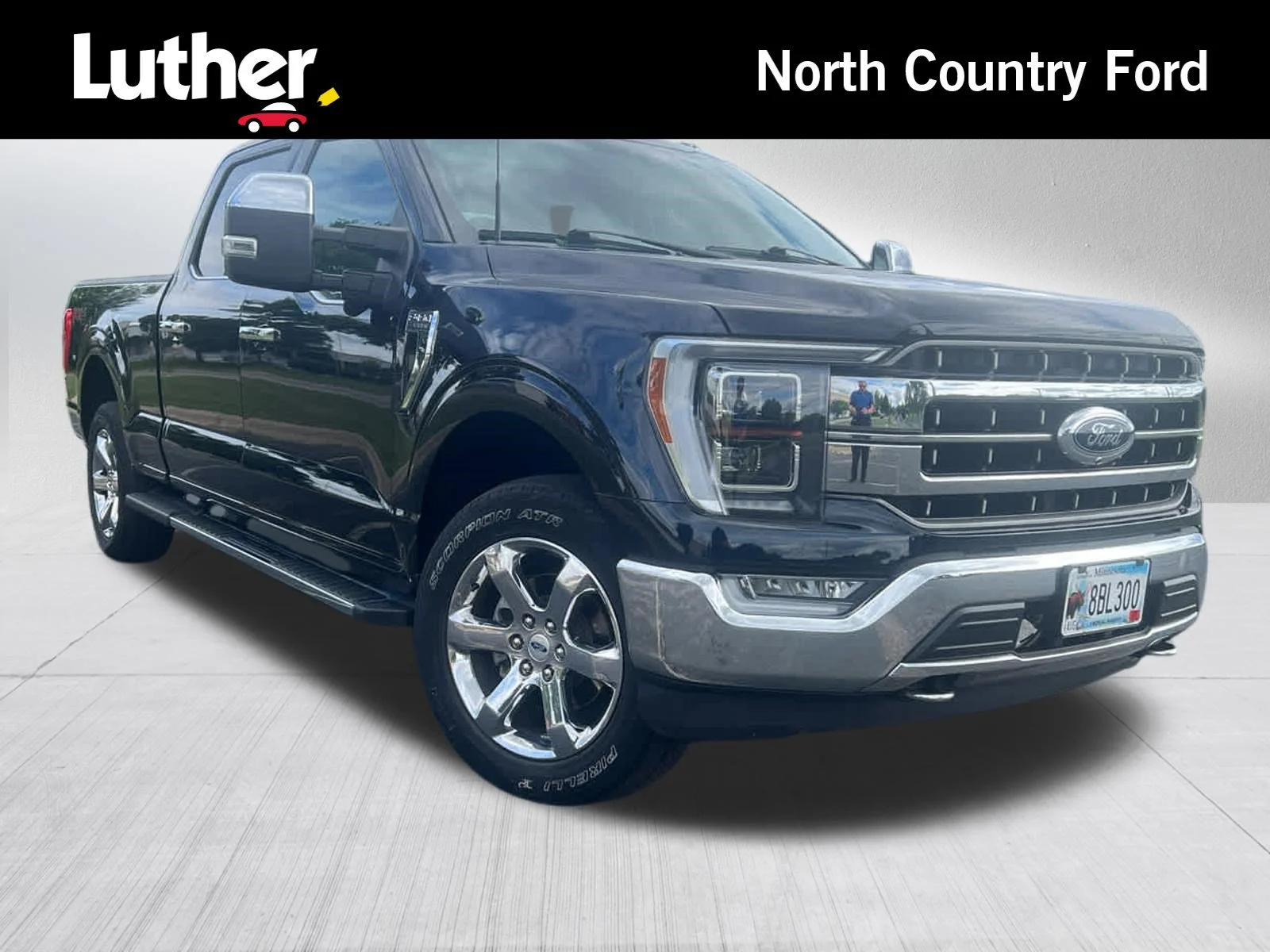 Certified Used 2021 Antimatter Blue Metallic Ford LARIAT image 1