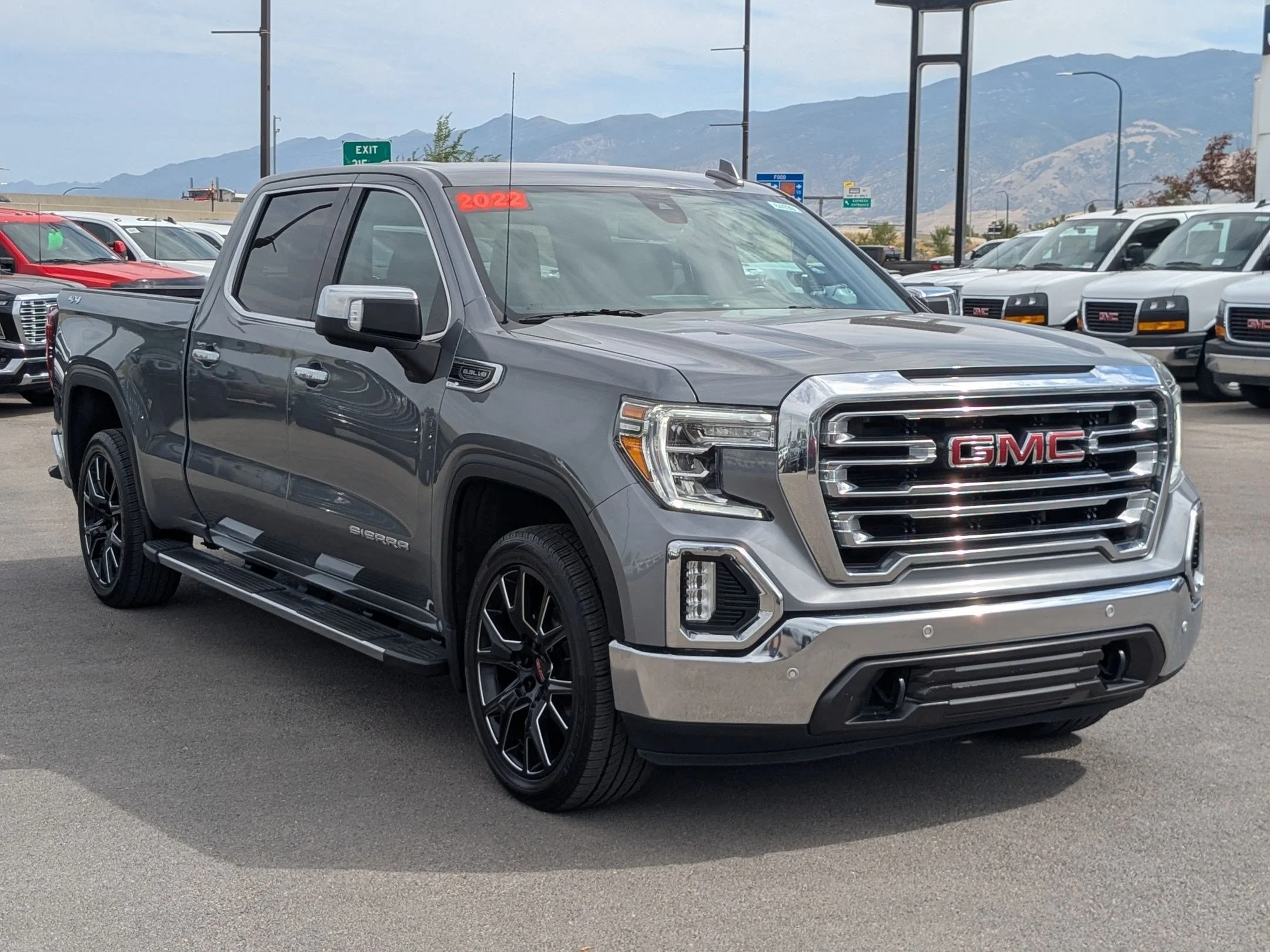Used 2022 Satin Steel Metallic GMC SLT image 8