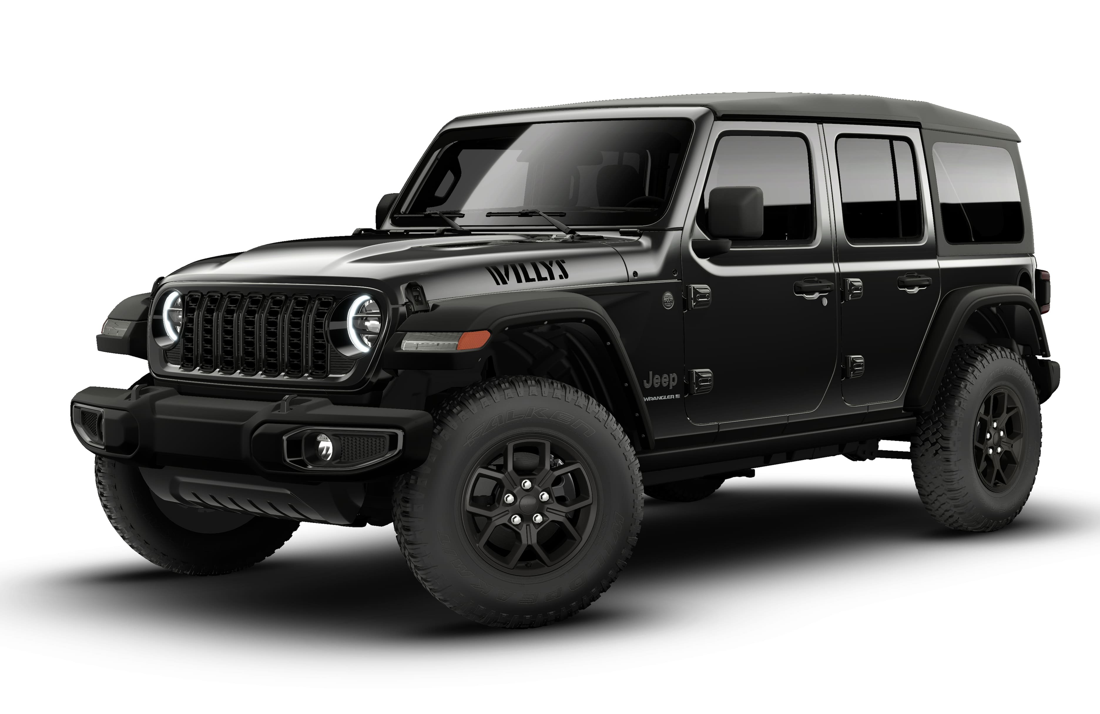 New 2026 Black Clear-Coat Exterior Paint Jeep Willys image 1