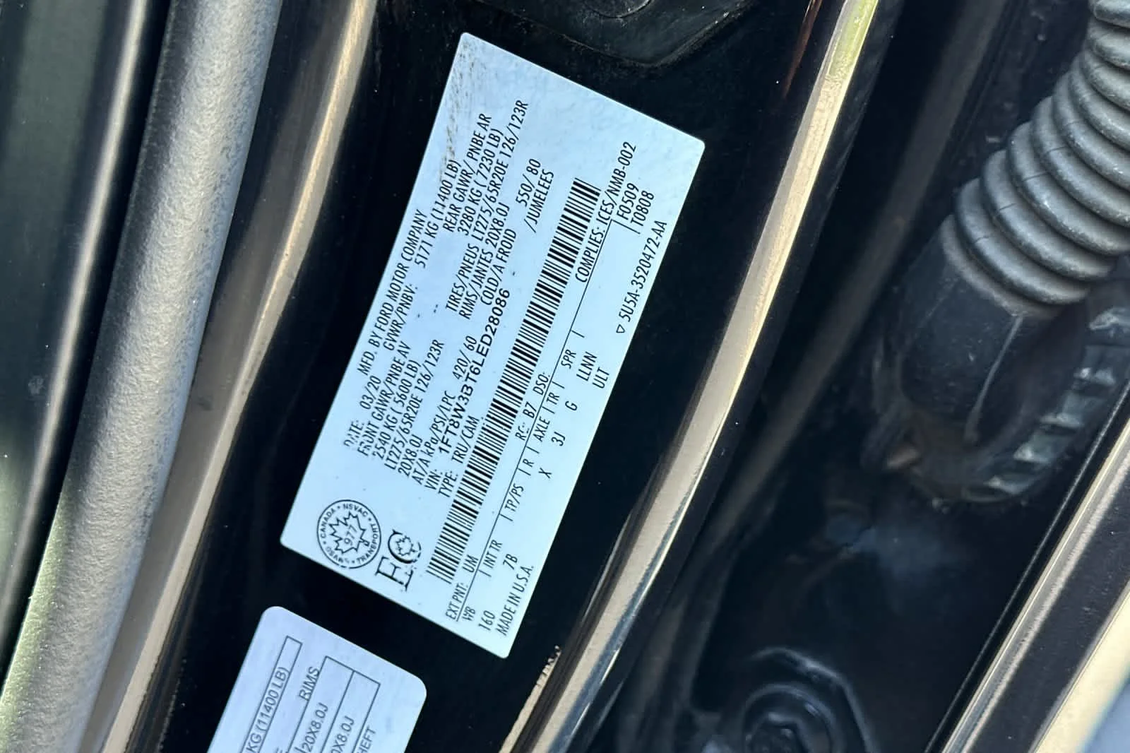 Used 2020 Agate Black Metallic Ford Platinum image 28