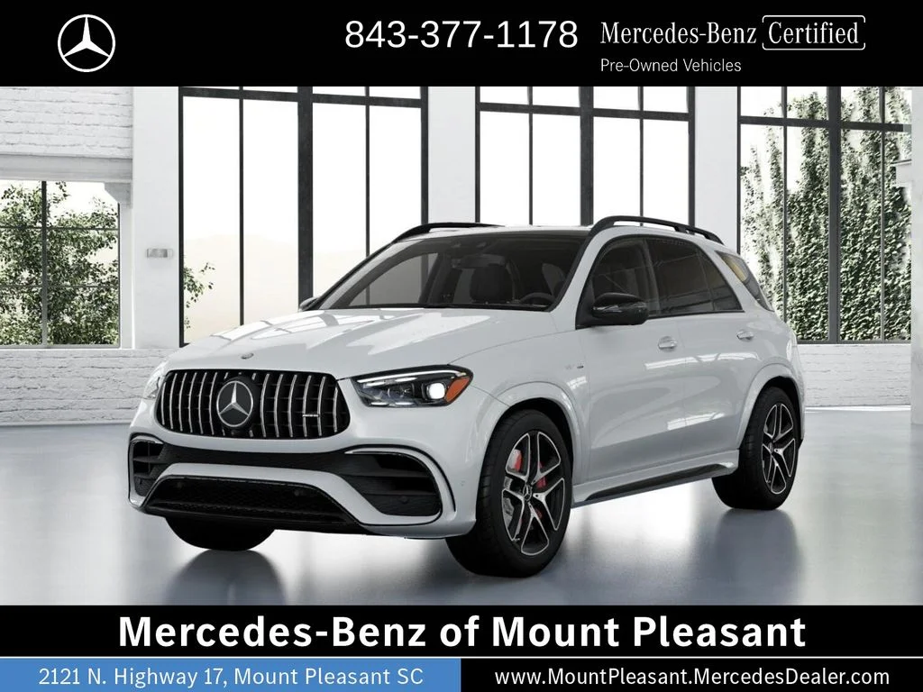 Certified Used 2025 MANUFAKTUR Moonlight White Metallic Mercedes-AMG GLE 63 S AMG® image 40
