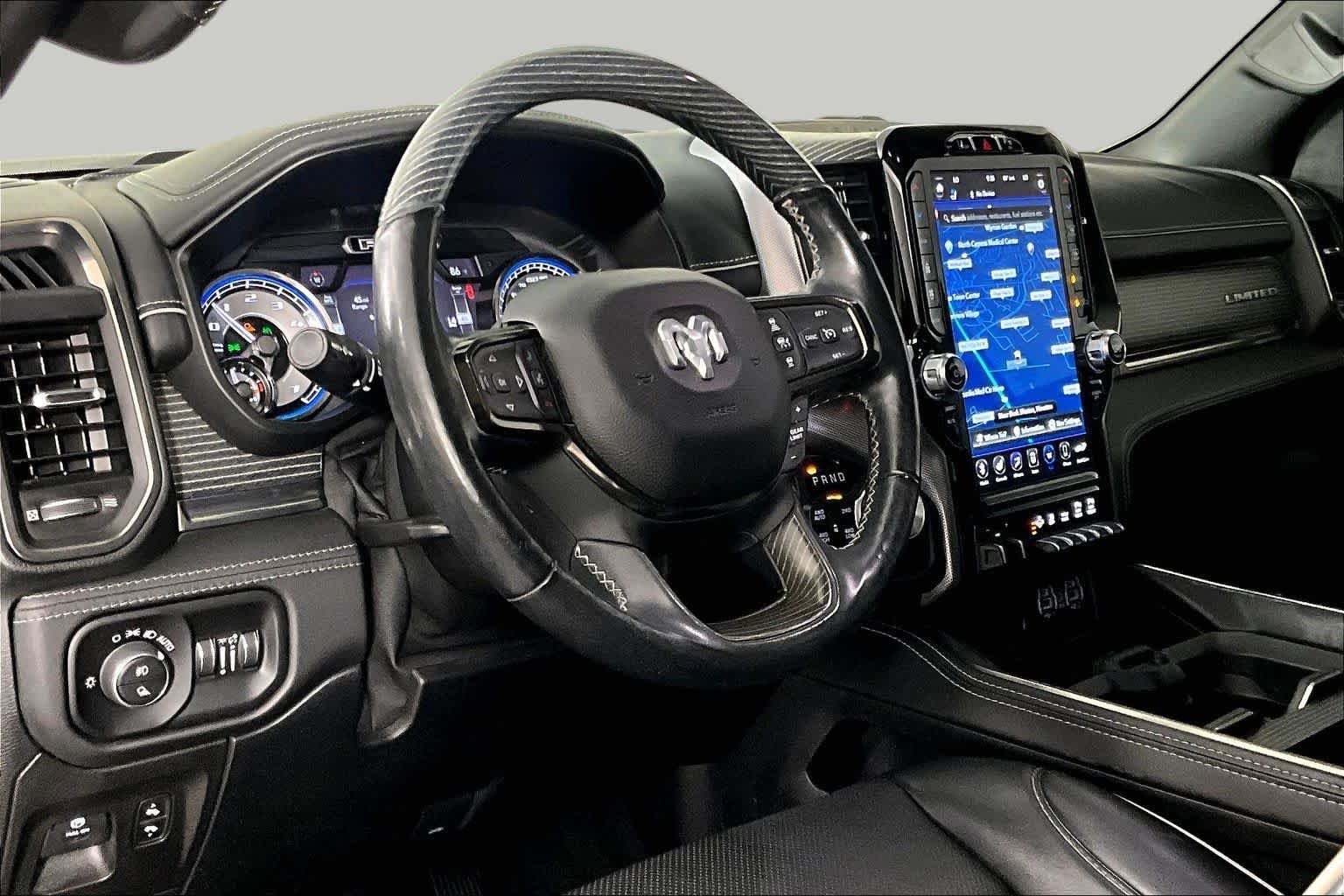 Used 2020 Diamond Black Crystal Pearlcoat Ram Limited image 15