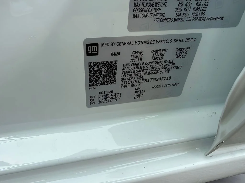 New 2026 Summit White Chevrolet Custom Trail Boss image 34