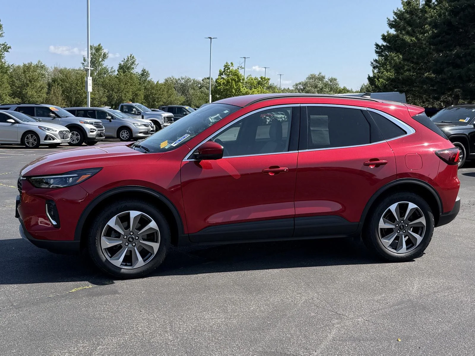 Used 2023 Rapid Red Metallic Tinted Clearcoat Ford Platinum image 4