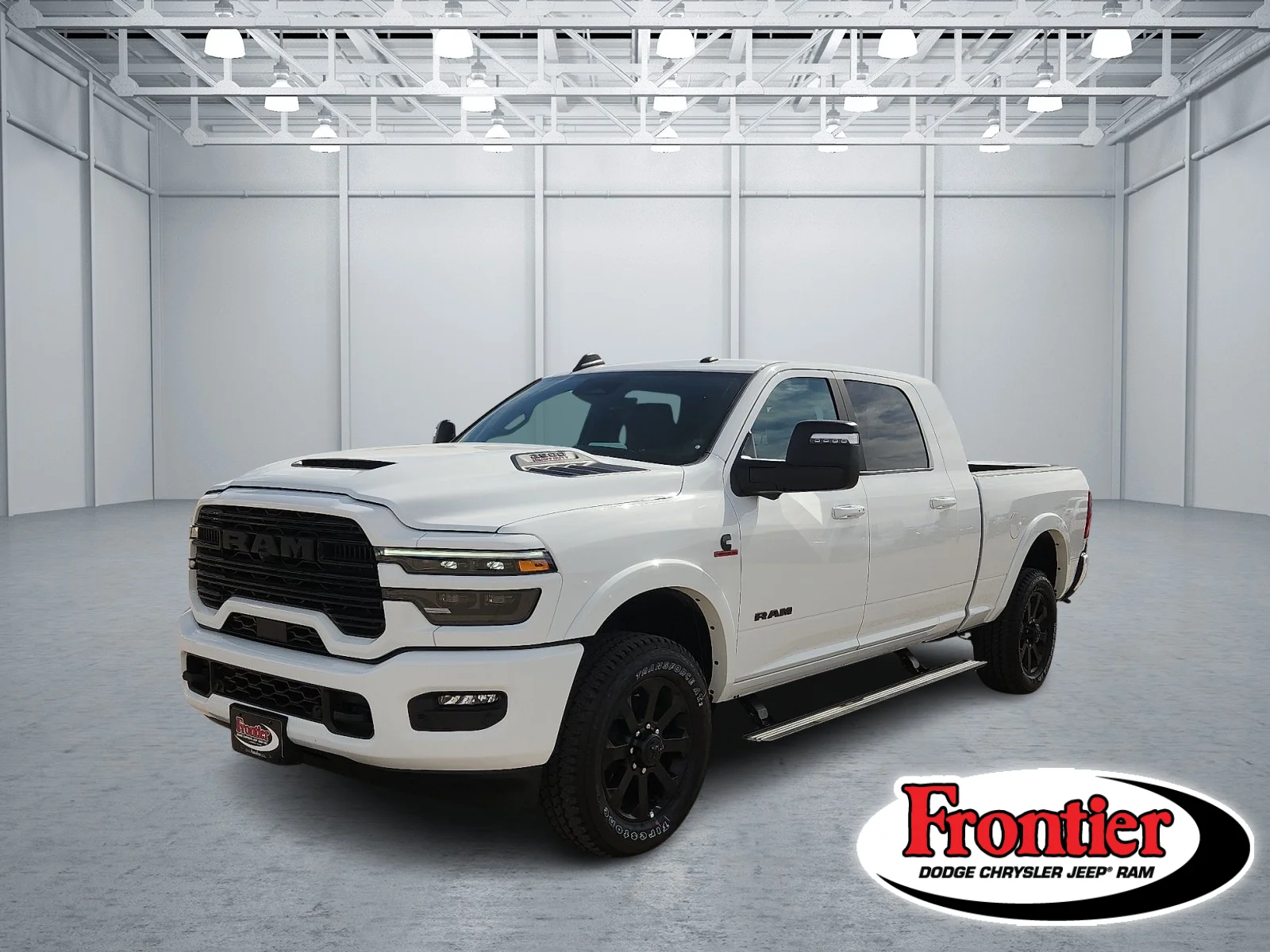 New 2027 Bright White Clear-Coat  Paint Ram LARAMIE MEGA CAB 4X4 6