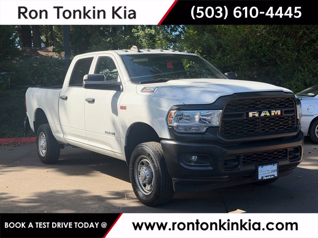Used 2022 Bright White Clearcoat Ram Tradesman image 1
