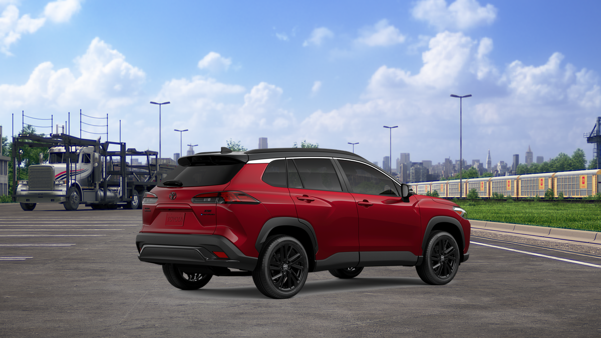 New 2026 Soul Red Crystal  with Jet Black roof Toyota Hybrid XSE image 10