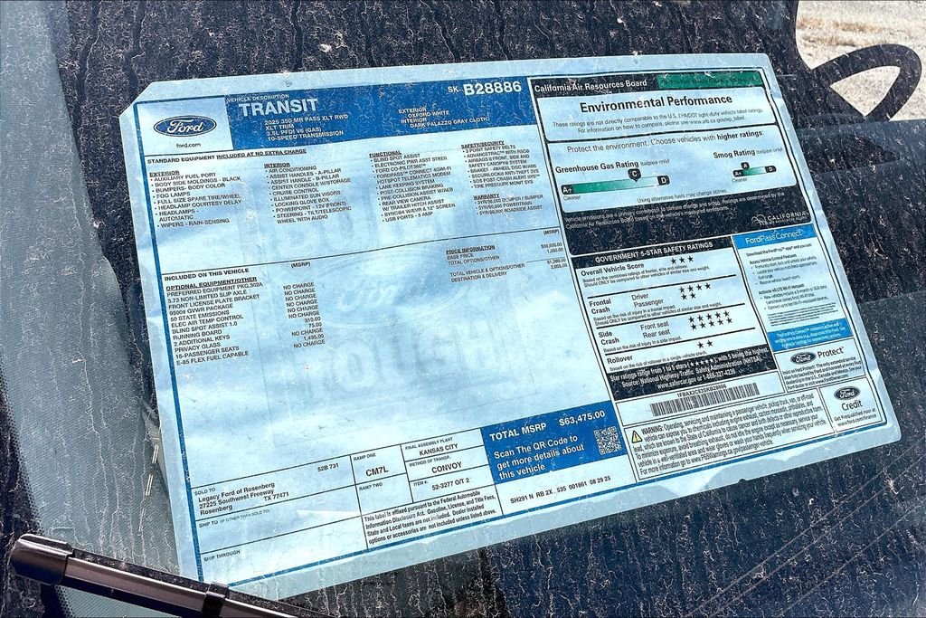 New 2025 Ford Transit-350 XLT Passenger Van