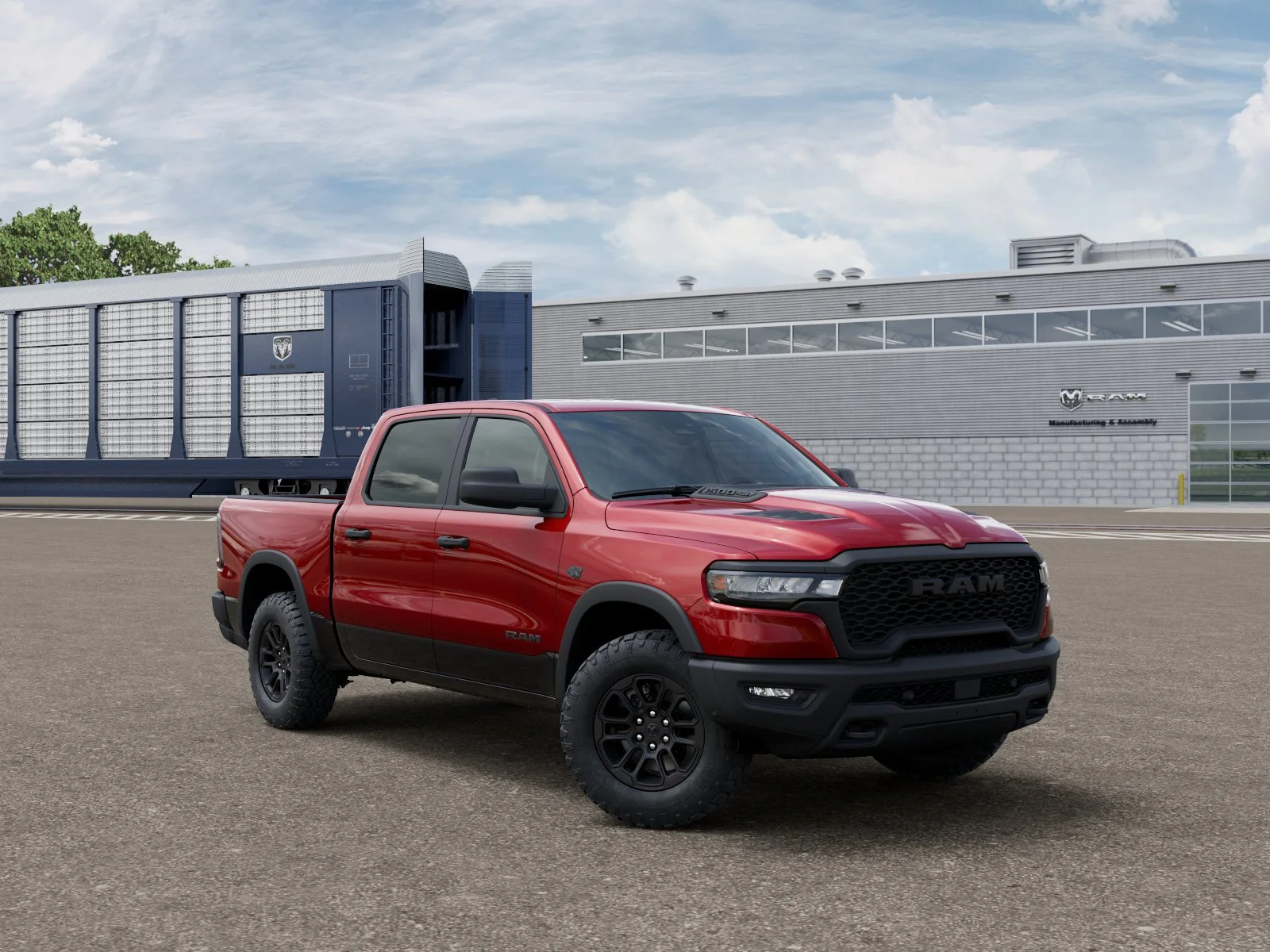 New 2027 Molten Red Pearl-Coat Exterior Paint RAM Rebel image 5