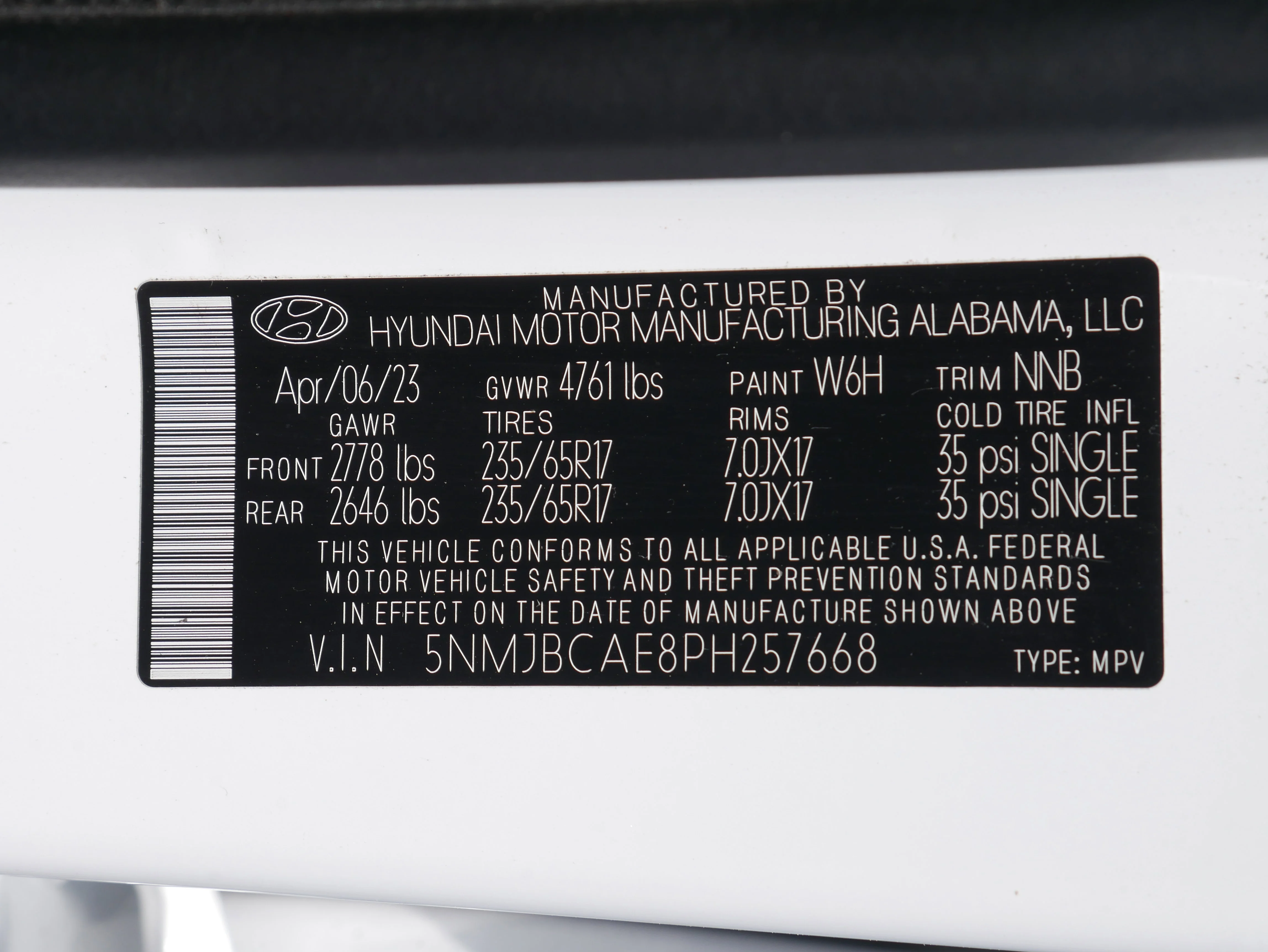 Used 2023 Serenity White Pearl Hyundai SEL image 34