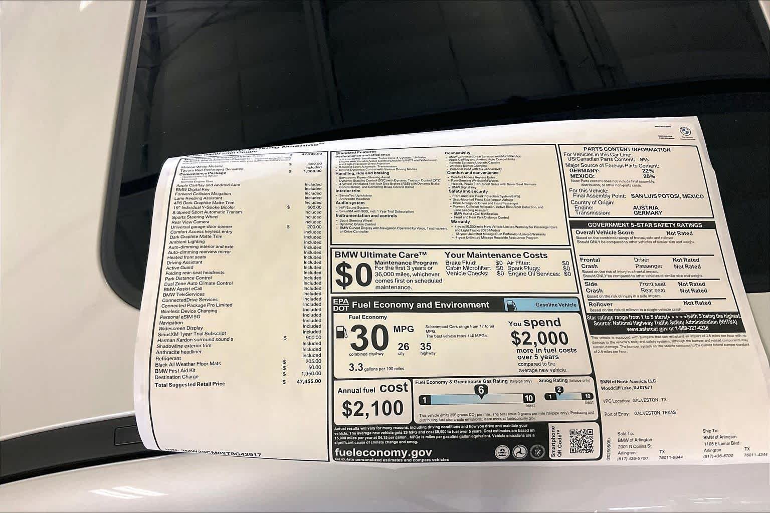 New 2026 Mineral White Metallic BMW 230i image 19