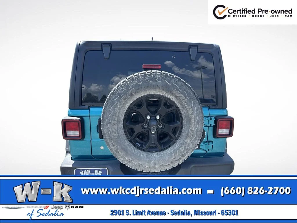Certified Used 2020 Teal Jeep Unlimited Sport image 8