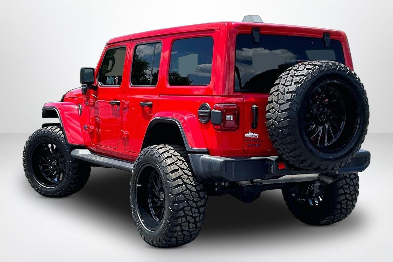 Used 2025 Firecracker Red Clearcoat Jeep Sahara 4xe image 5