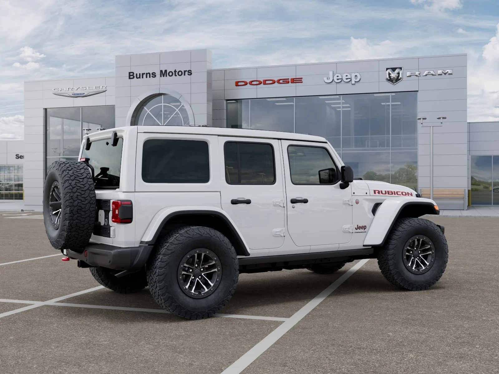 New 2026 Bright White Clear-Coat Exterior Paint Jeep Rubicon X 4-Door image 30