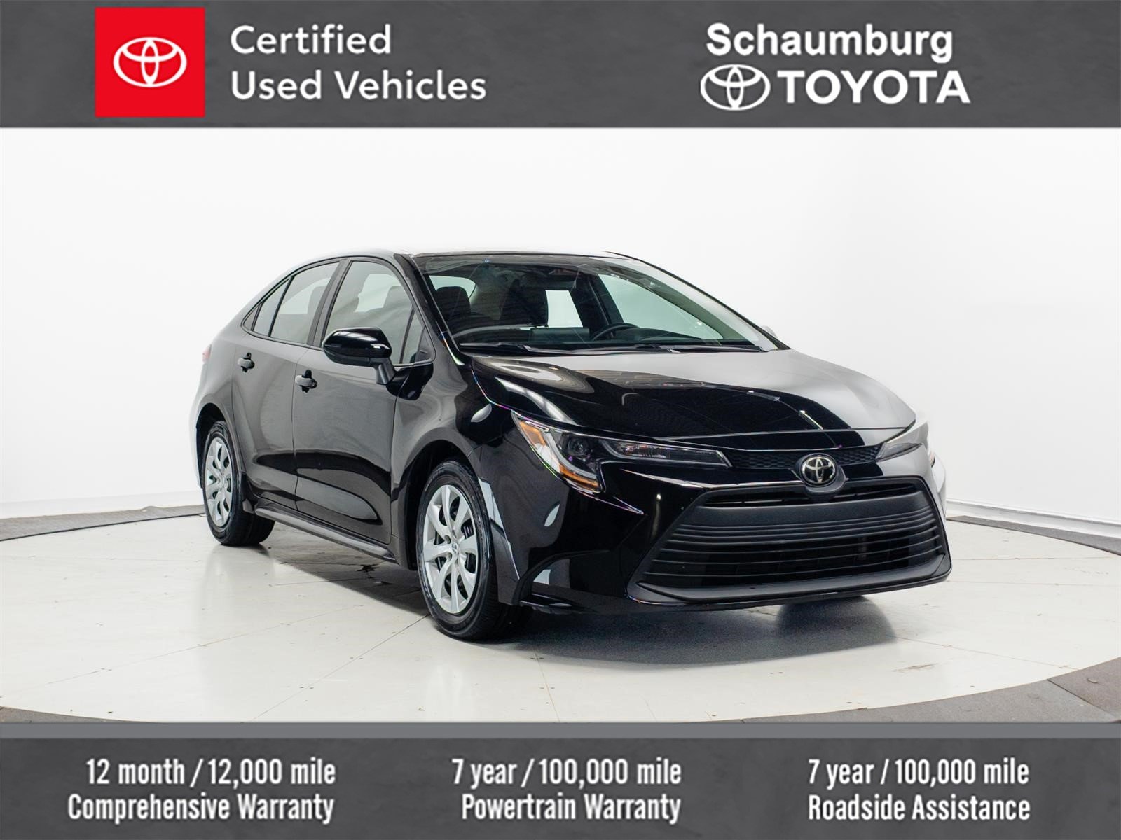 Certified Used 2023 Black Toyota LE image 1
