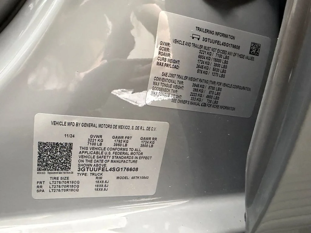 Used 2025 Thunderstorm Gray GMC AT4X image 16