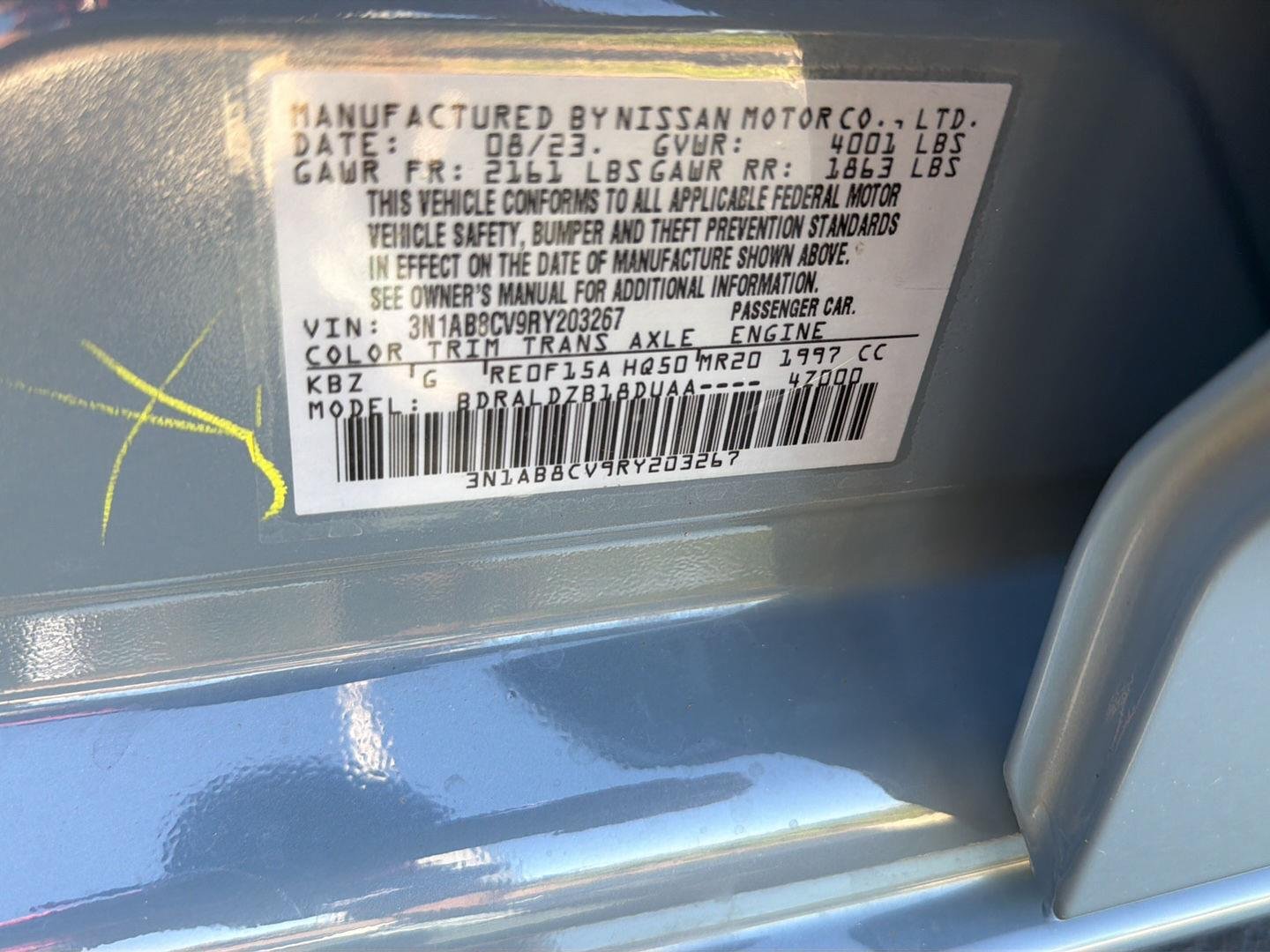 Used 2024 Atlantic Gray Metallic Nissan SV image 41