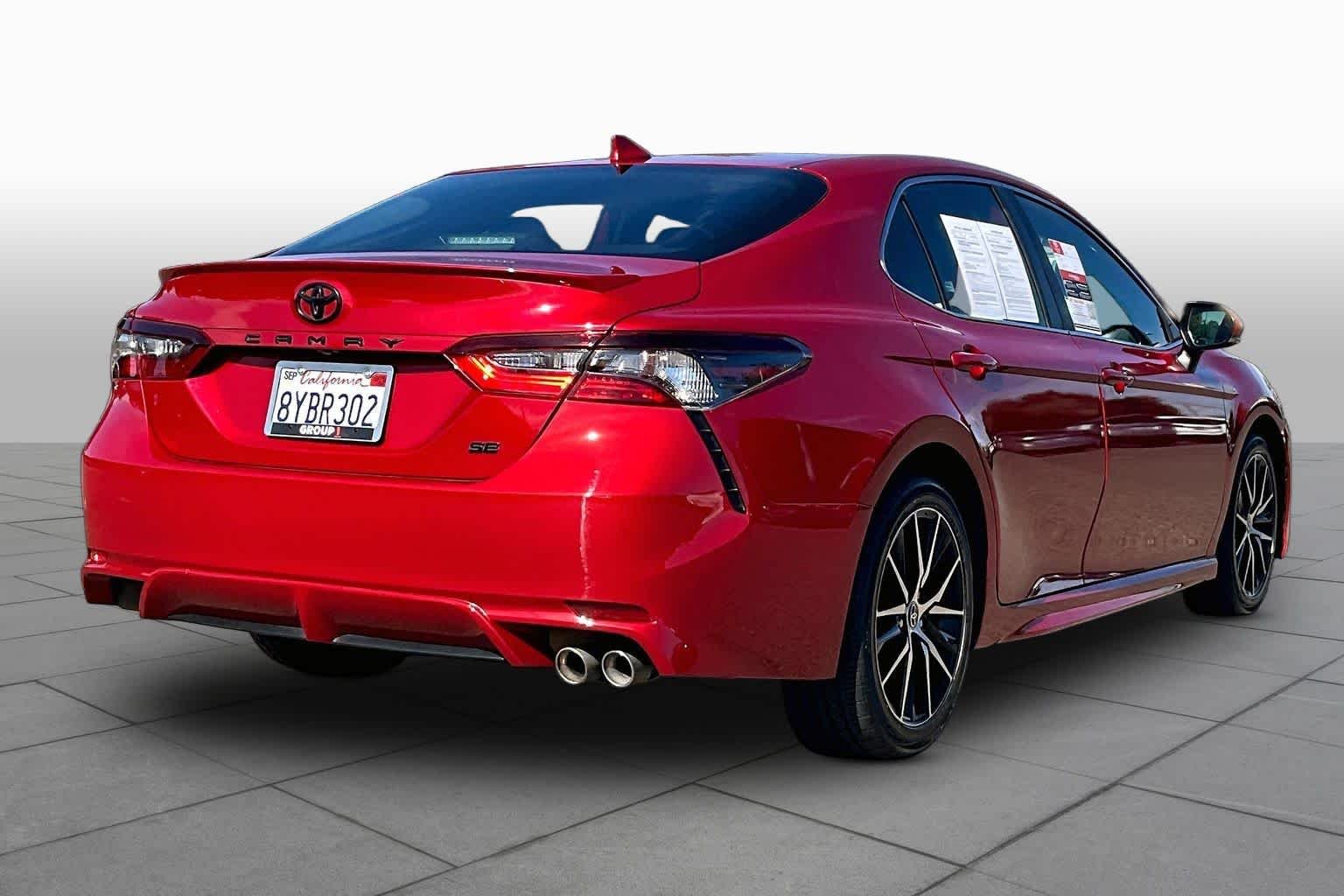 Used 2021 Supersonic Red Toyota SE image 12
