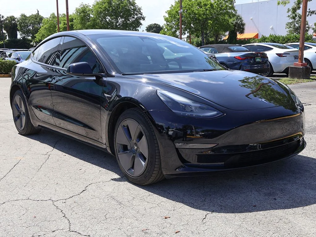 Used 2023 Tesla Model 3 Base with VIN 5YJ3E1EA4PF555857 for sale in Miami, FL