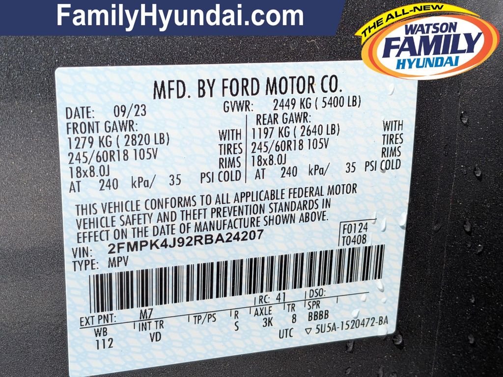 Used 2024 Gray Ford SEL image 30