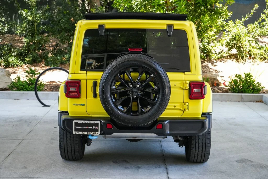 Used 2023 Yellow Jeep Sahara 4xe image 5