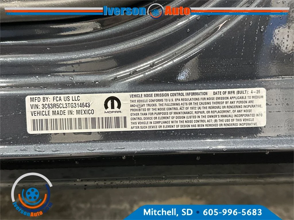 New 2026 Forged Blue Metallic Exterior Paint RAM  image 12