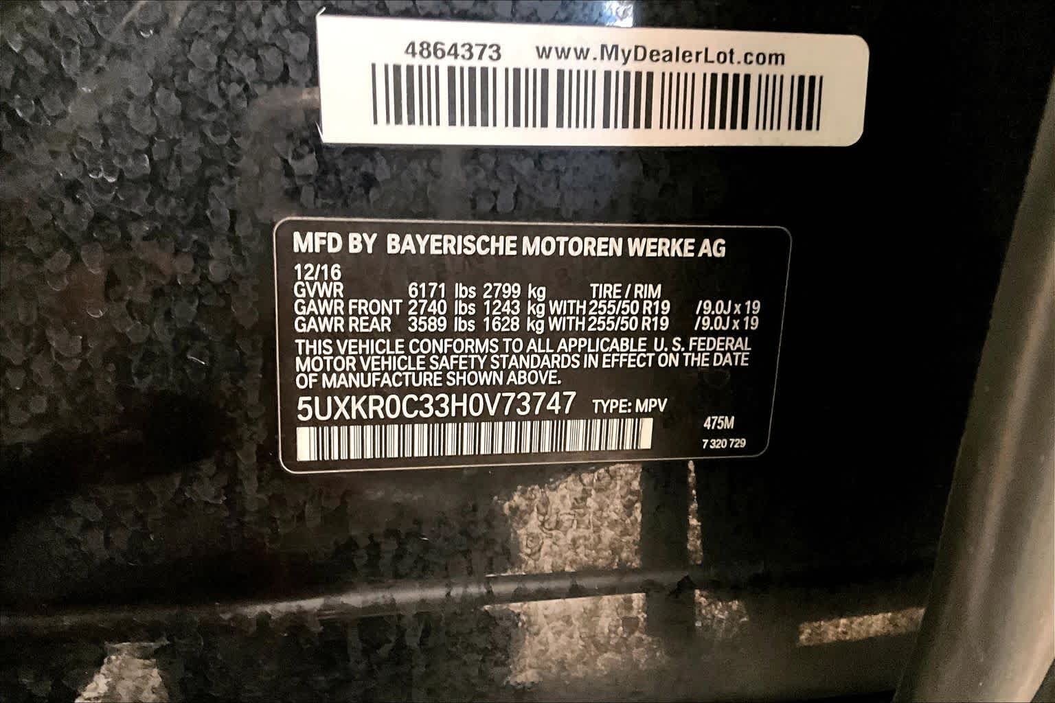 Used 2017 Black Sapphire Metallic BMW xDrive35i image 30