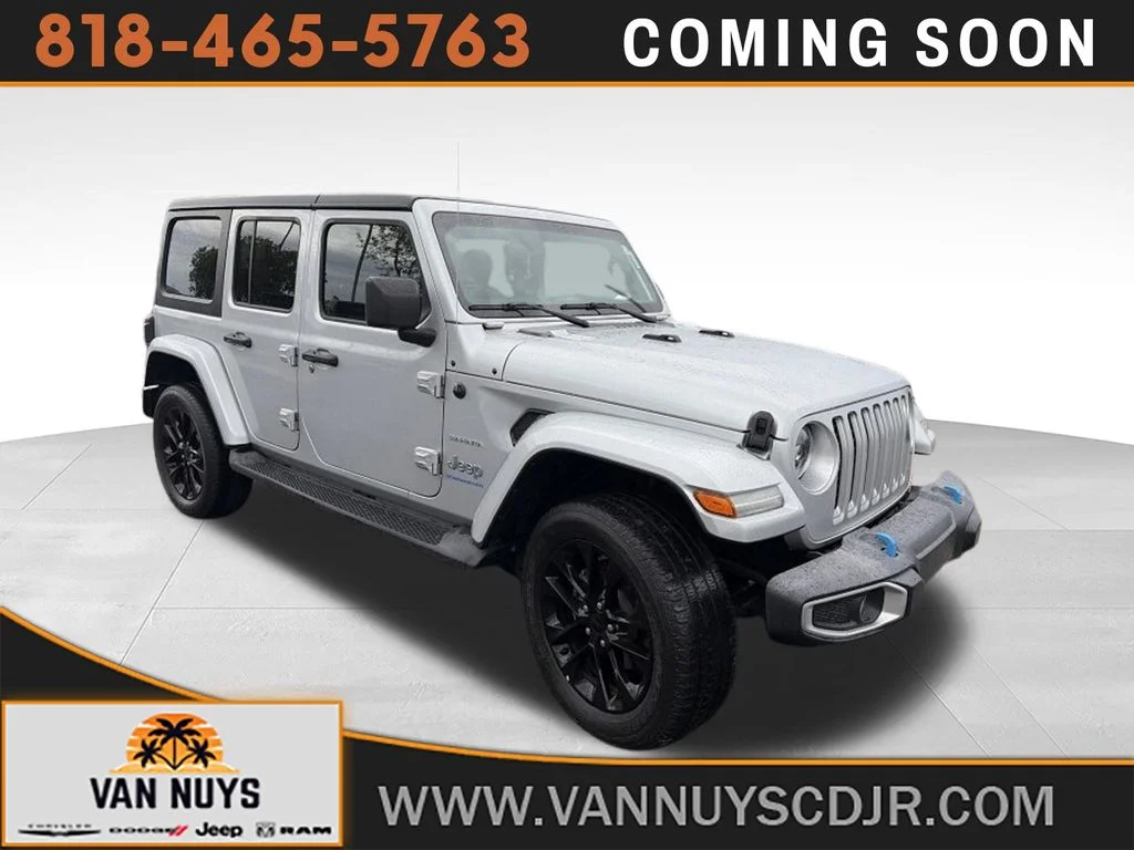 Used 2023 Silver Jeep Sahara 4xe image 1