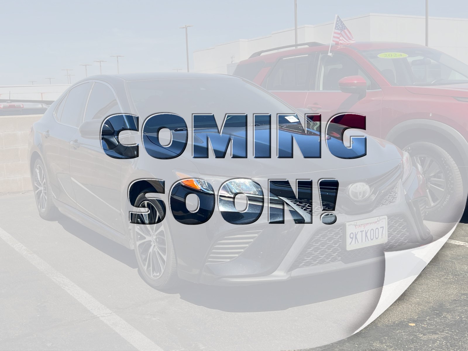 Used 2020 Black Toyota SE image 1