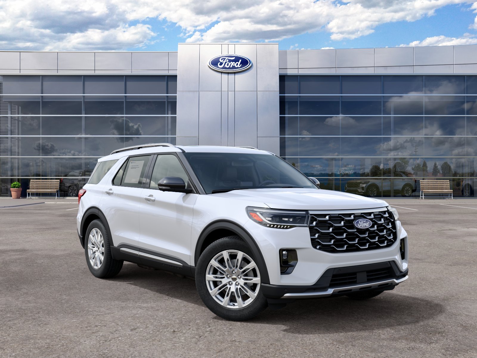 New 2027 Star White Metallic Tri-Coat Ford Platinum™ image 4