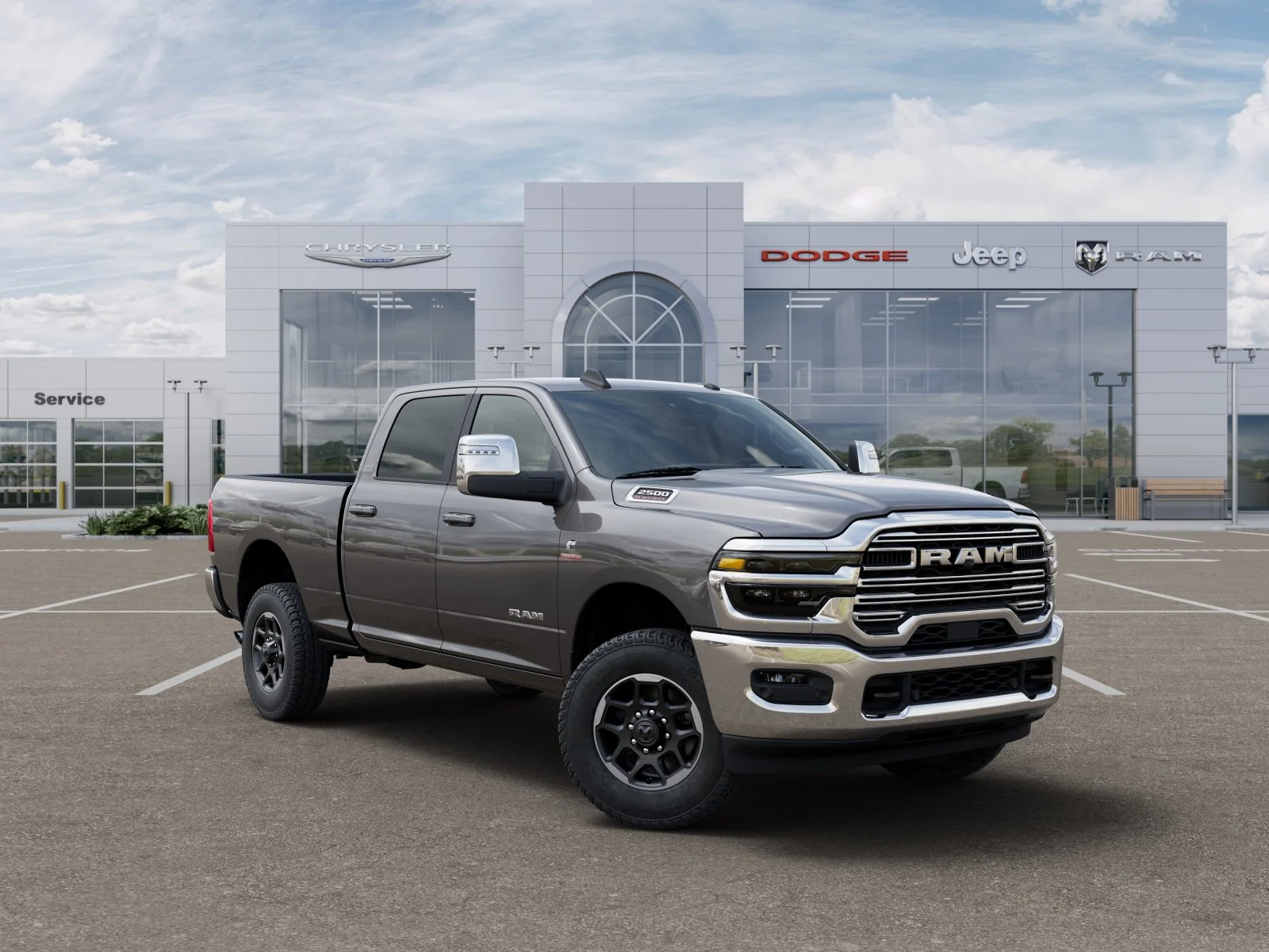 New 2025 Granite Crystal Metallic Clear-Coat Exterior Paint RAM Laramie High Plains Edition image 33