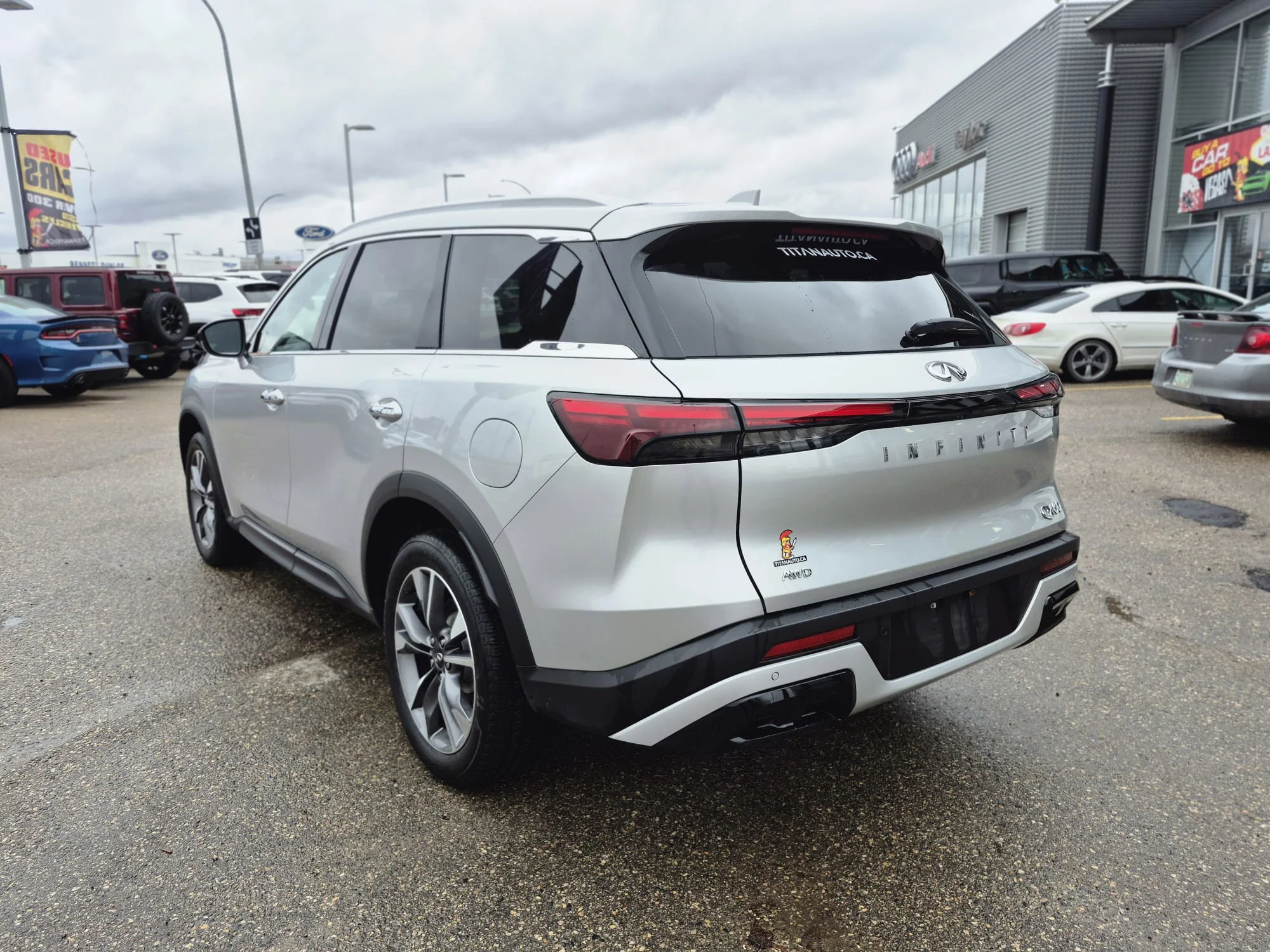 Certified Used 2023 Liquid Platinum Metallic INFINITI Luxe AWD*7 Pass | Adapt Cruise | Remote Start | Nav | 360 Cam | Htd Leather | Pano Roof | Htd Wheel image 13
