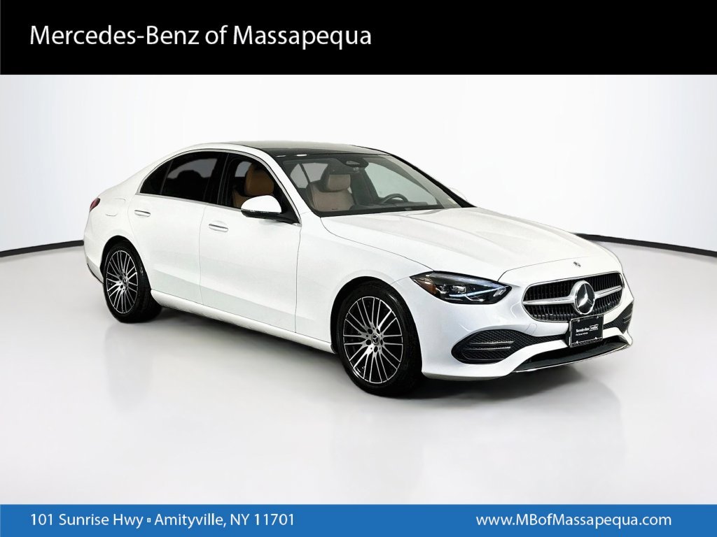 Certified Used 2023 White Mercedes-Benz C 300 image 1