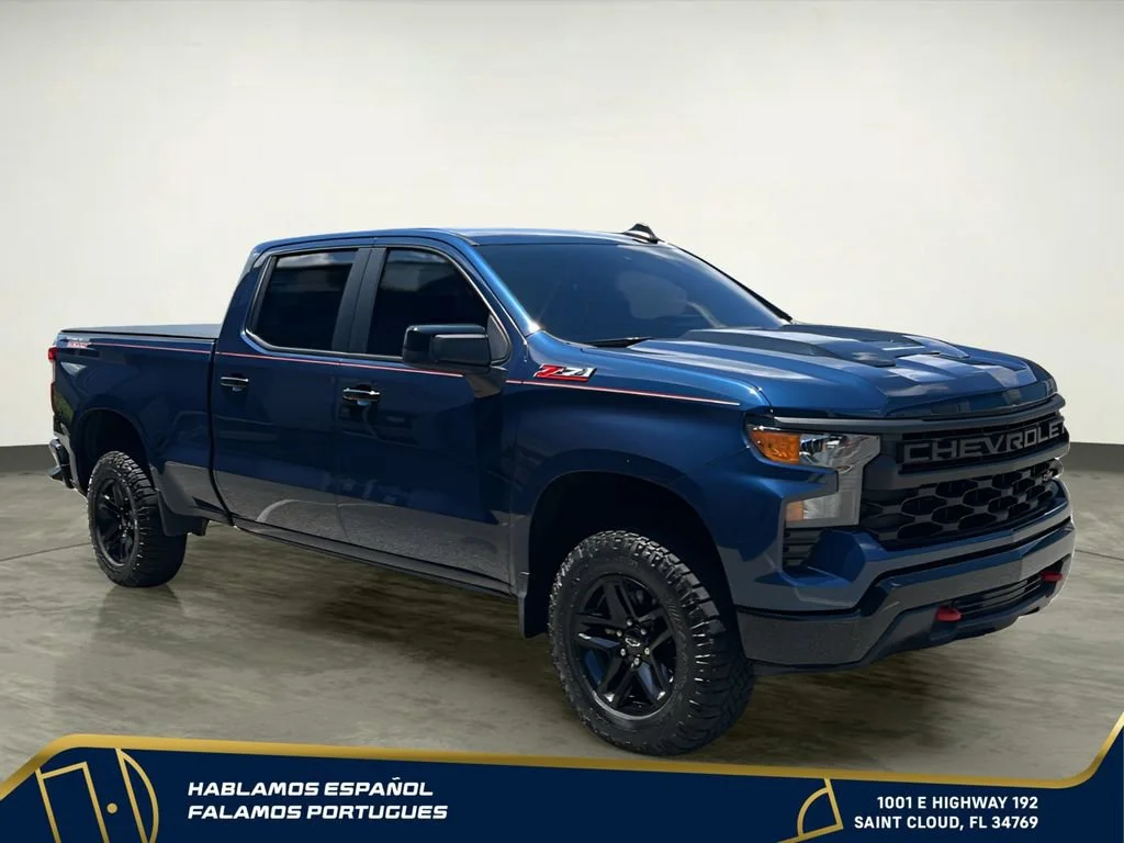 Used 2023 Northsky Blue Metallic Chevrolet Custom Trail Boss image 8