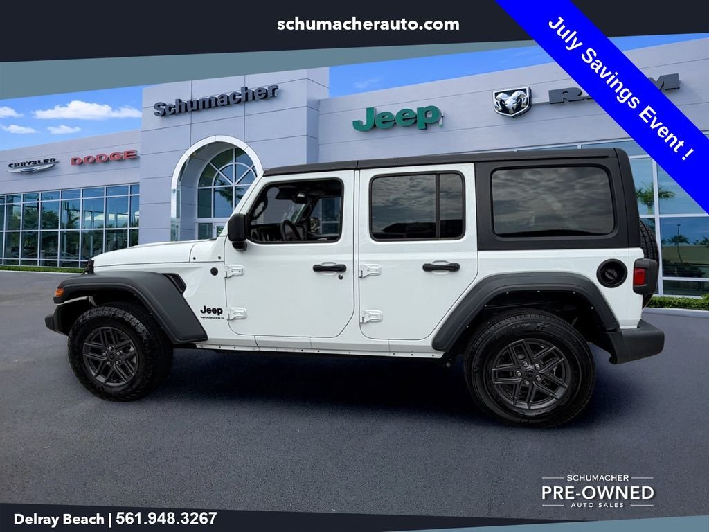 Used 2024 White Jeep Sport S image 4