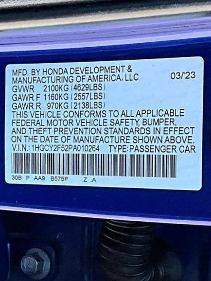 Used 2023 Blue Honda Sport image 24