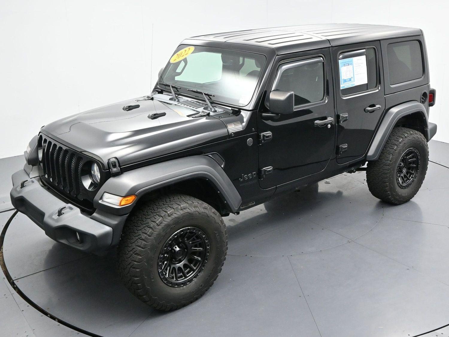 Used 2022 Black Clearcoat Jeep Unlimited Sport S image 30