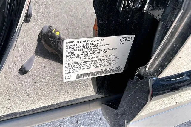Used 2022 Black Audi Premium image 35