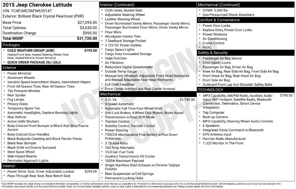 Used 2015 Black Jeep Latitude image 9