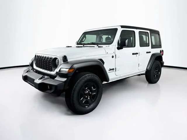 New 2026 Bright White Clear-Coat Exterior Paint Jeep Sport S image 3