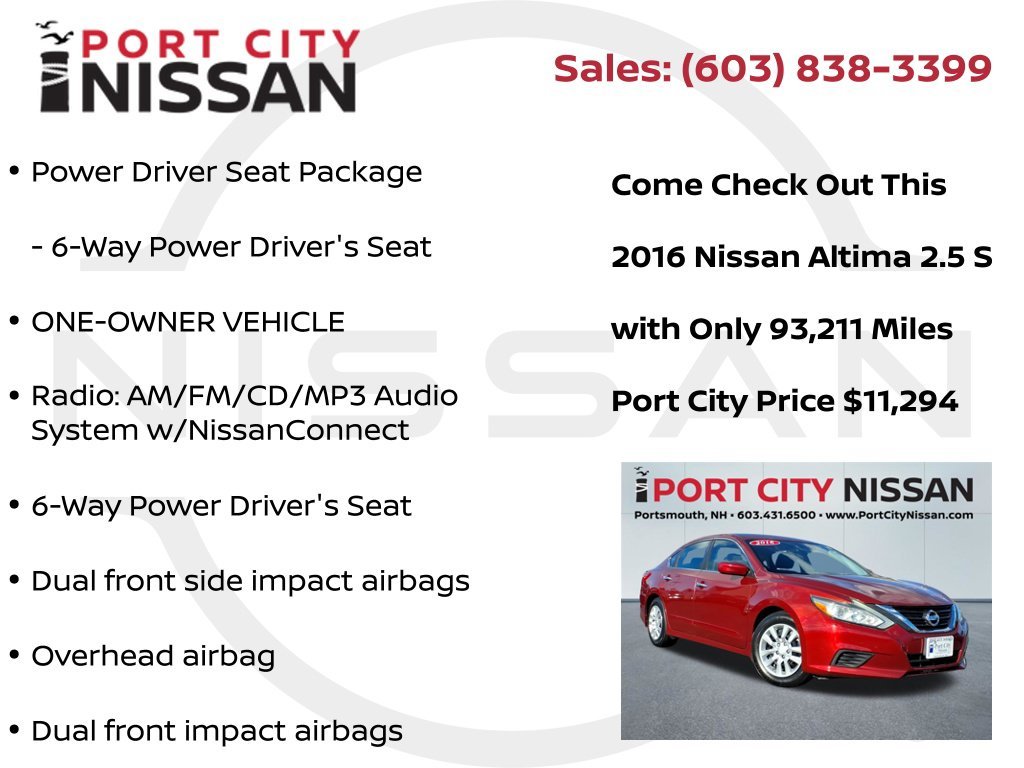 2016 Nissan Altima S - Photo 8