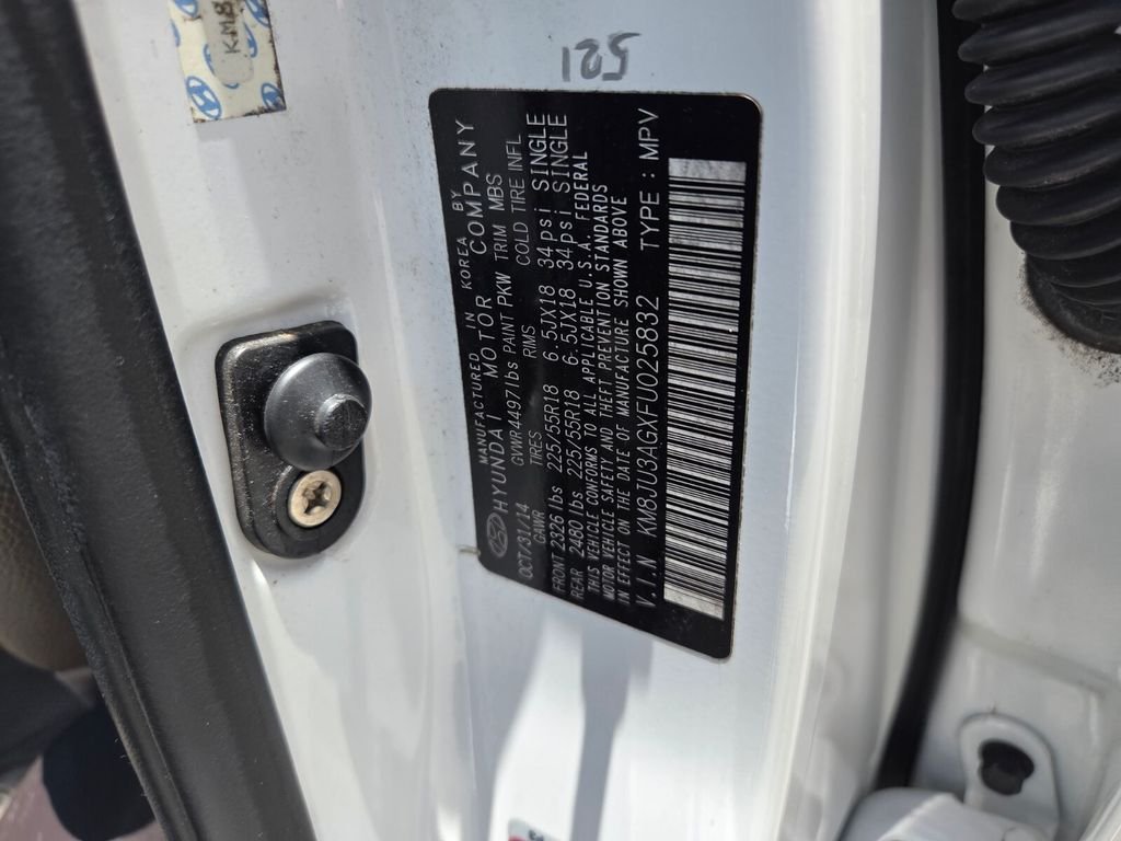 Used 2015 White Hyundai Limited image 20