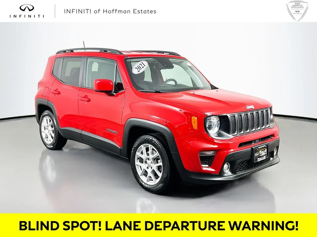 Used 2021 Red Jeep Latitude image 1