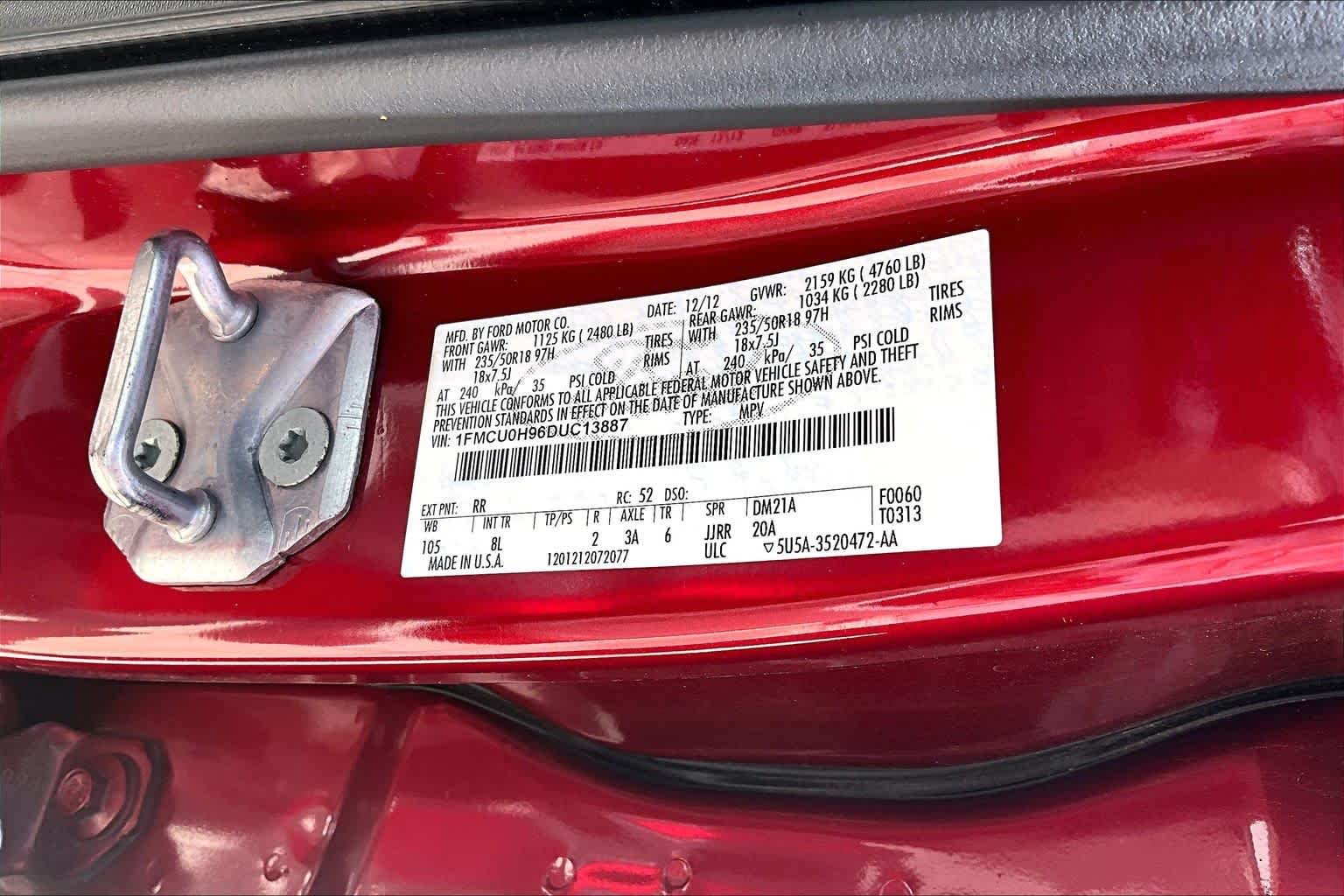 Used 2013 Ruby Red Ford SEL image 38