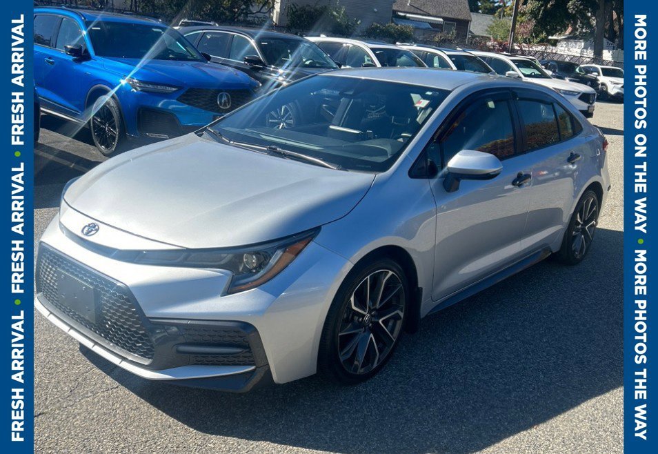 Used 2021 Silver Toyota SE image 2