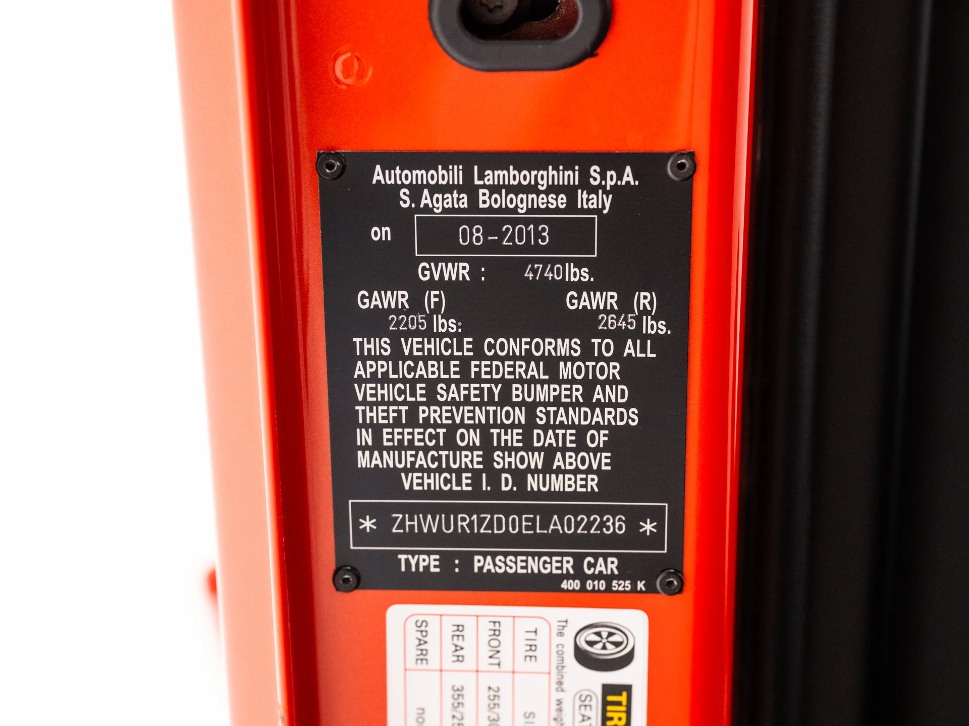 Used 2014 Arancio Argos Pearl Effect Lamborghini  image 51