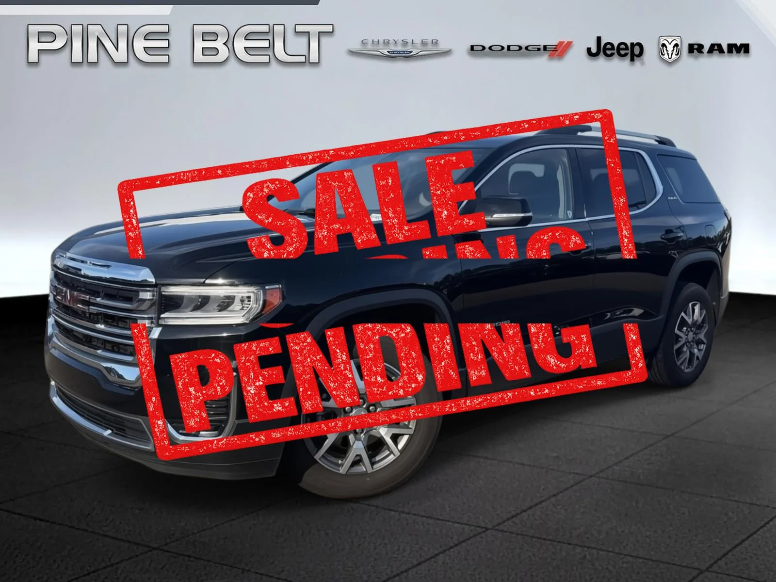 Used 2021 Ebony Twilight Metallic GMC SLE image 1