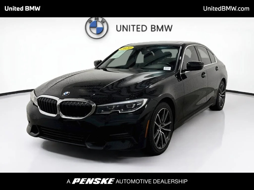 Used 2020 Jet Black BMW 330i image 1