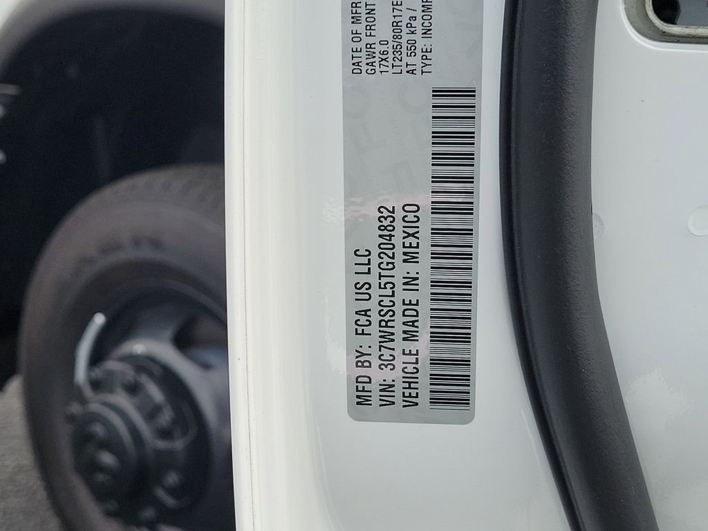 New 2026 Bright White Clear-Coat Exterior Paint RAM Tradesman image 41